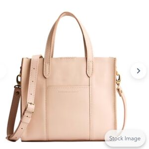 New Portland Leather Cream Crossbody Tote Lola